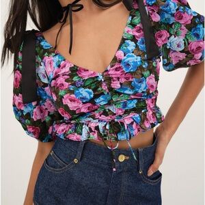 NWT For Love And Lemons Maggie Top Large